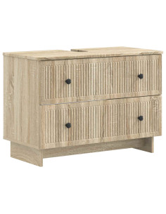 Set di Armadi da Bagno da 2 Pezzi EDE Rovere Sonoma 2