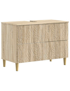 Set di Armadi da Bagno da 2 Pezzi DELFT Rovere Sonoma 2