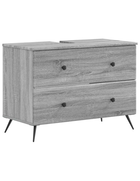 Set di Mobili da Bagno da 4 Pezzi BREDA Sonoma grigio