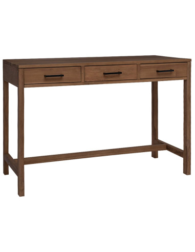 Scrivania con Cassetti Naturale Legno di teak solido