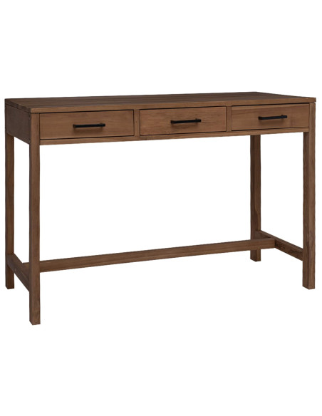 Scrivania con Cassetti Naturale Legno di teak solido