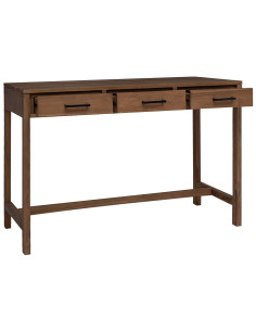 Scrivania con Cassetti Naturale Legno di teak solido 2