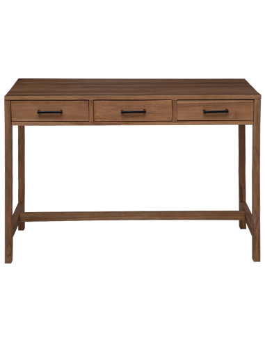 Scrivania con Cassetti Naturale Legno di teak solido