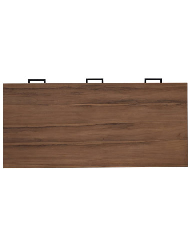 Scrivania con Cassetti Naturale Legno di teak solido