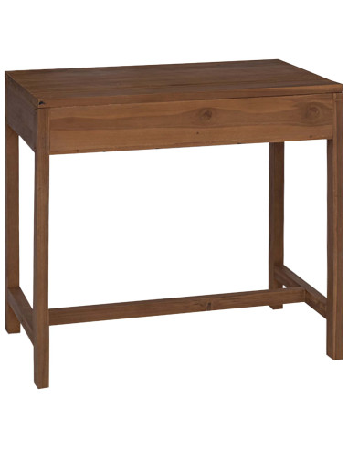 Scrivania con Cassetti Naturale Legno di teak solido