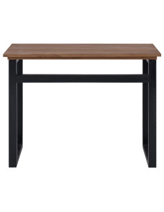 Scrivania Naturale Legno di teak solido 100 x 45 x 75cm 2