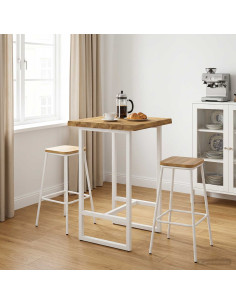 Piano del Tavolo Rettangolare 40 x 40 x 3,5 cm Quadrato Bianco