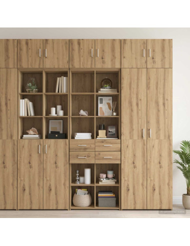 Armadio per la conservazione con ripiani Rovere Artigianale
