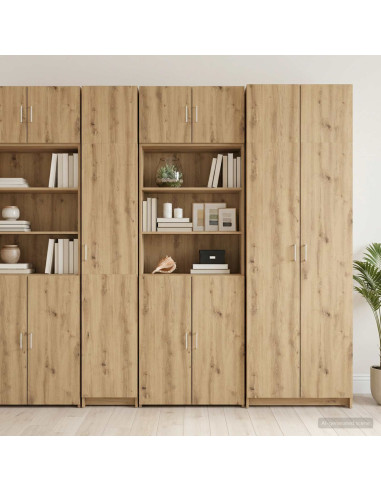 Armadio per la conservazione con ripiani Rovere Artigianale