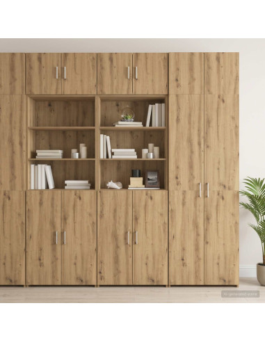 Armadio per la conservazione con ripiani Rovere Artigianale