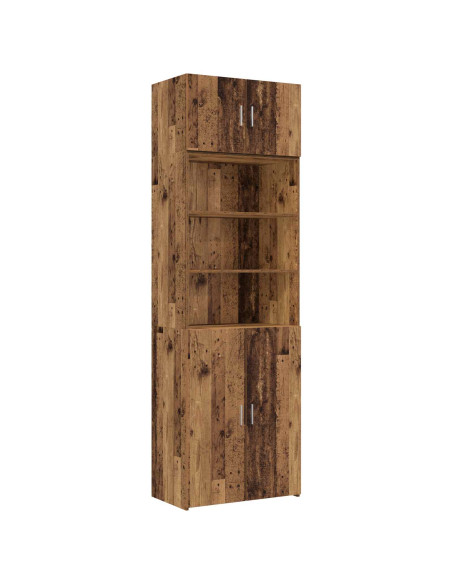 Armadio per la conservazione con ripiani Legno antico