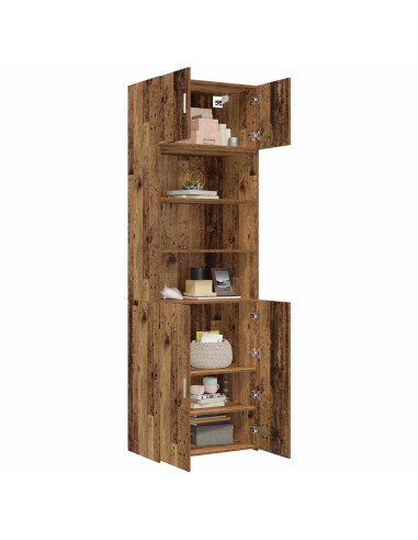 Armadio per la conservazione con ripiani Legno antico