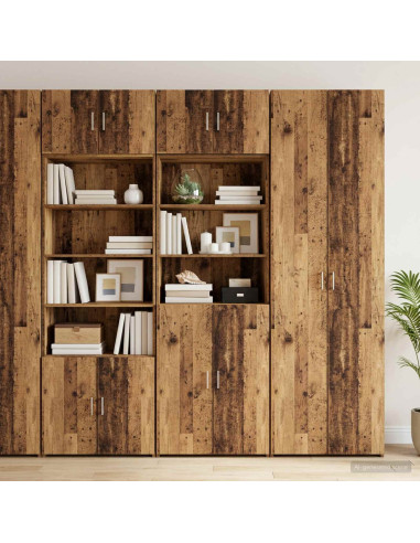 Armadio per la conservazione con ripiani Legno antico
