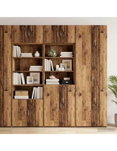 Armadio per la conservazione con ripiani Legno antico