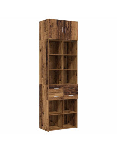 Armadio per la conservazione con ripiani Legno antico 2