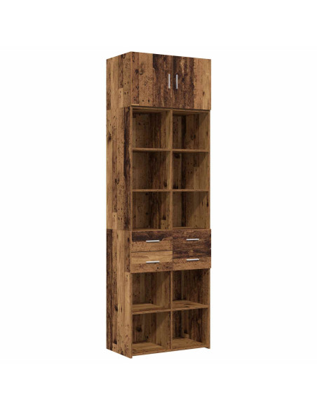 Armadio per la conservazione con ripiani Legno antico