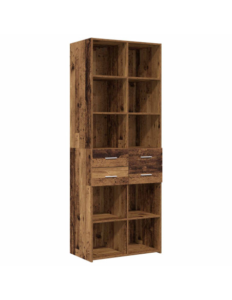 Armadio per la conservazione con ripiani Legno antico