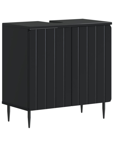 Set di Armadi da Bagno da 2 Pezzi ZWOLLE Nero