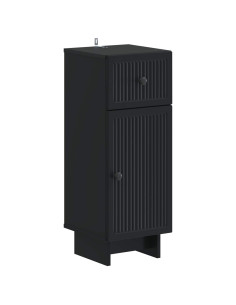 Set di Armadi da Bagno da 2 Pezzi EDE Nero Legno ingegnerizzato 2