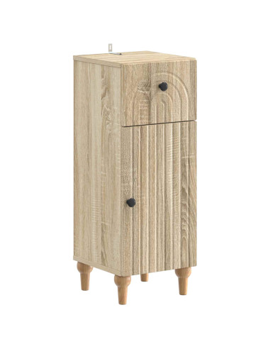 Set di Armadi da Bagno da 2 Pezzi ALKMAAR Rovere Sonoma