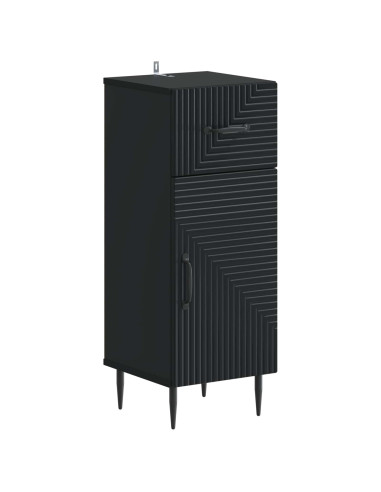 Set di Armadi da Bagno da 2 Pezzi HAARLEM Nero