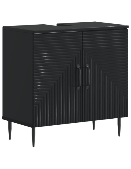 Set di Armadi da Bagno da 2 Pezzi HAARLEM Nero
