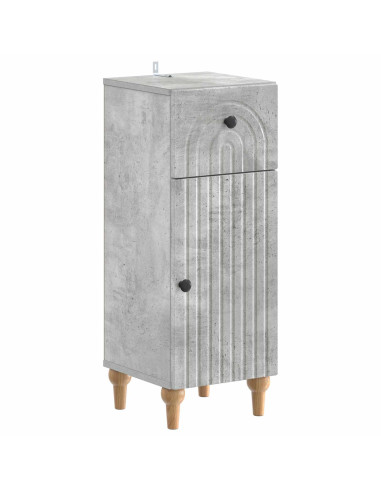 Set di Armadi da Bagno da 2 Pezzi ALKMAAR Grigio Cemento
