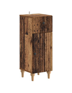 Set di Armadi da Bagno da 2 Pezzi ALKMAAR Legno antico 2
