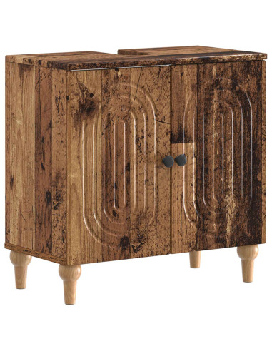 Set di Armadi da Bagno da 2 Pezzi ALKMAAR Legno antico