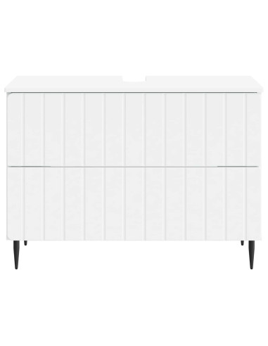 Armadio per Lavabo da Bagno ZWOLLE Bianco 82 x 41 x 58,5 cm