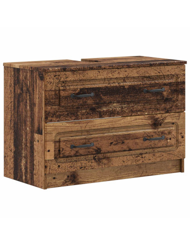 Set di Mobili da Bagno da 4 Pezzi UTRECHT Legno antico