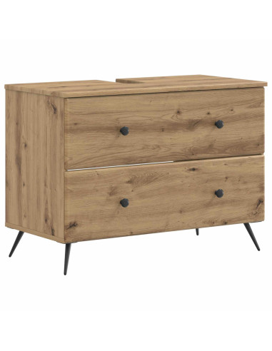 Set di Armadi da Bagno da 2 Pezzi BREDA Rovere Artigianale