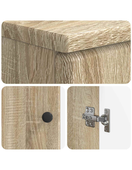 Set di Armadi da Bagno da 2 Pezzi BREDA Rovere Sonoma