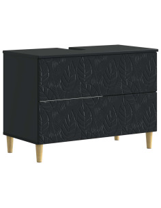 Set di Armadi da Bagno da 2 Pezzi DELFT Nero 2