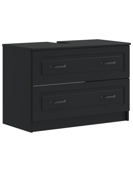 Set di Mobili da Bagno da 4 Pezzi UTRECHT Nero