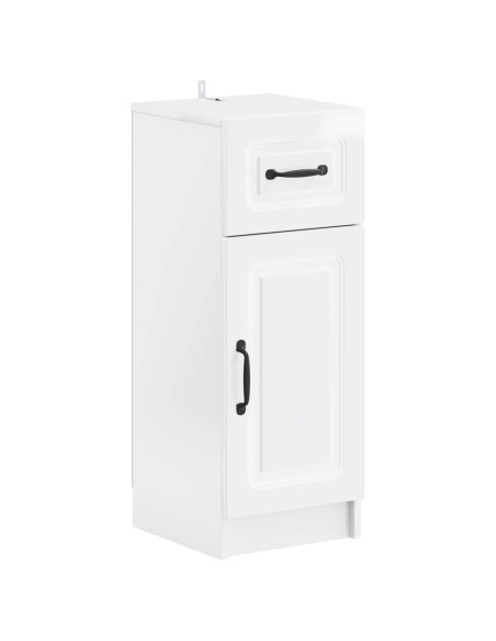Set di Armadi da Bagno da 2 Pezzi UTRECHT Bianco Lucido