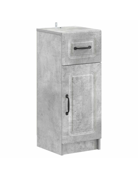 Set di Armadi da Bagno da 2 Pezzi UTRECHT Grigio Cemento