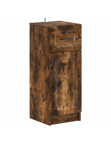 Set di Armadi da Bagno da 2 Pezzi UTRECHT Rovere Fumo