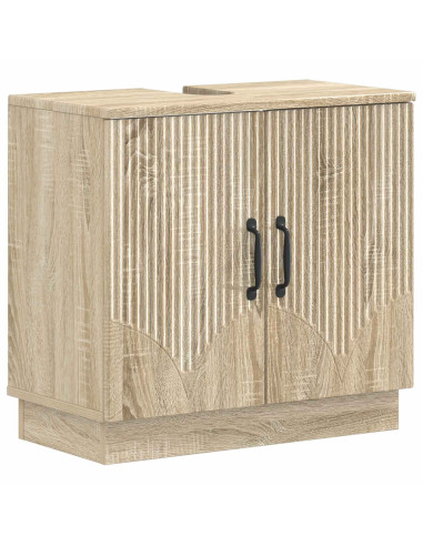 Set di Armadi da Bagno da 2 Pezzi HOORN Rovere Sonoma