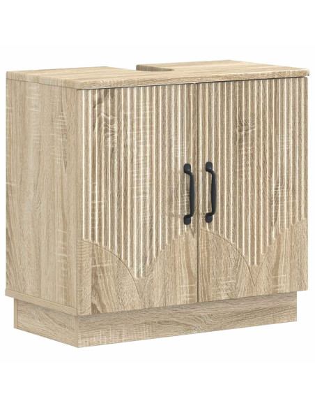 Set di Armadi da Bagno da 2 Pezzi HOORN Rovere Sonoma