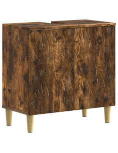 Set di Armadi da Bagno da 2 Pezzi DELFT Rovere Fumo 2