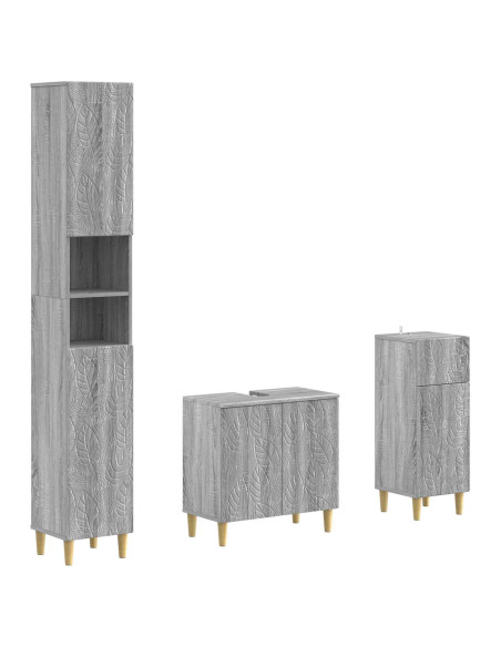 Set di armadietti da bagno in 3 pezzi DELFT