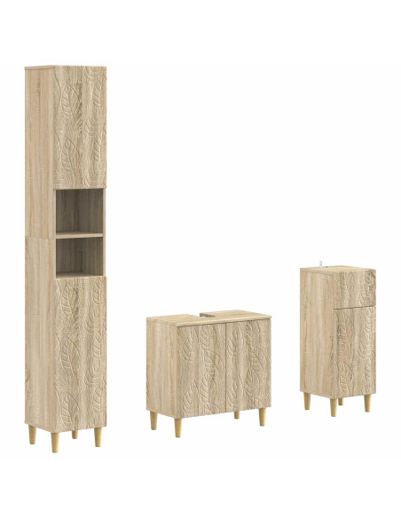 Set di armadietti da bagno in 3 pezzi DELFT