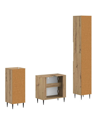 Set di armadietti da bagno in 3 pezzi HAARLEM