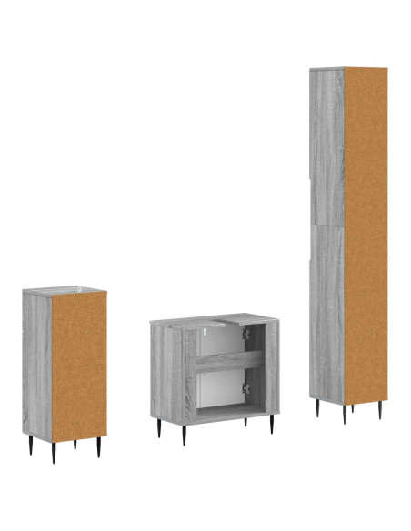Set di armadietti da bagno in 3 pezzi HAARLEM