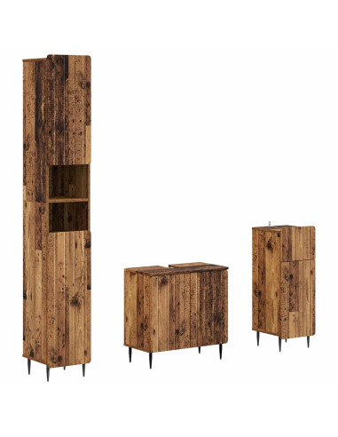 Set di armadietti da bagno in 3 pezzi ZWOLLE
