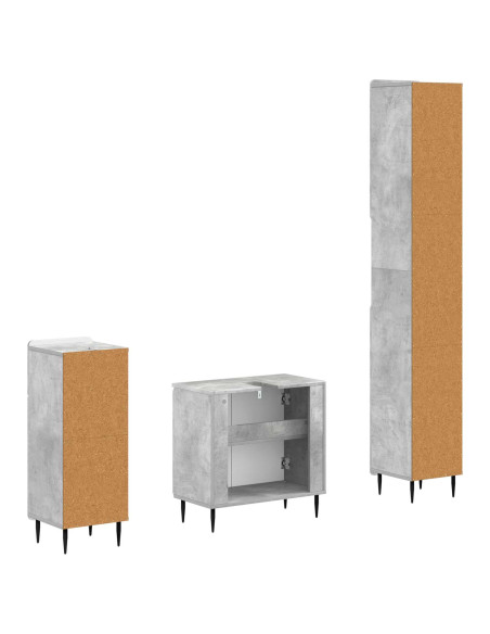 Set di armadietti da bagno in 3 pezzi ZWOLLE