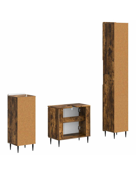 Set di armadietti da bagno in 3 pezzi ZWOLLE