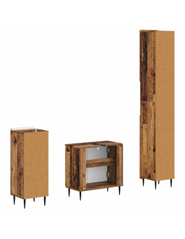 Set di armadietti da bagno in 3 pezzi ZWOLLE