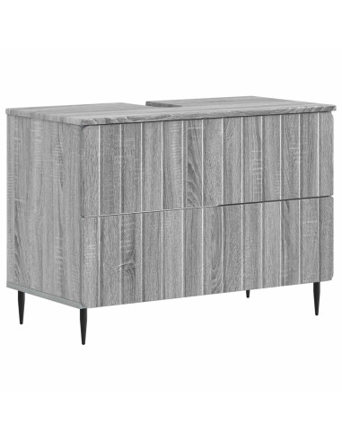 Set di armadietti da bagno in 3 pezzi ZWOLLE Sonoma grigio